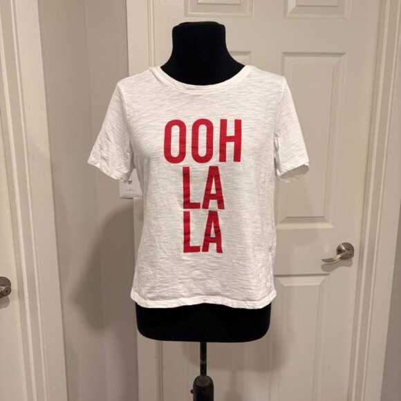 Cinq a Sept Ooh La La Graphic Tee, Sz M - Picture 1 of 4